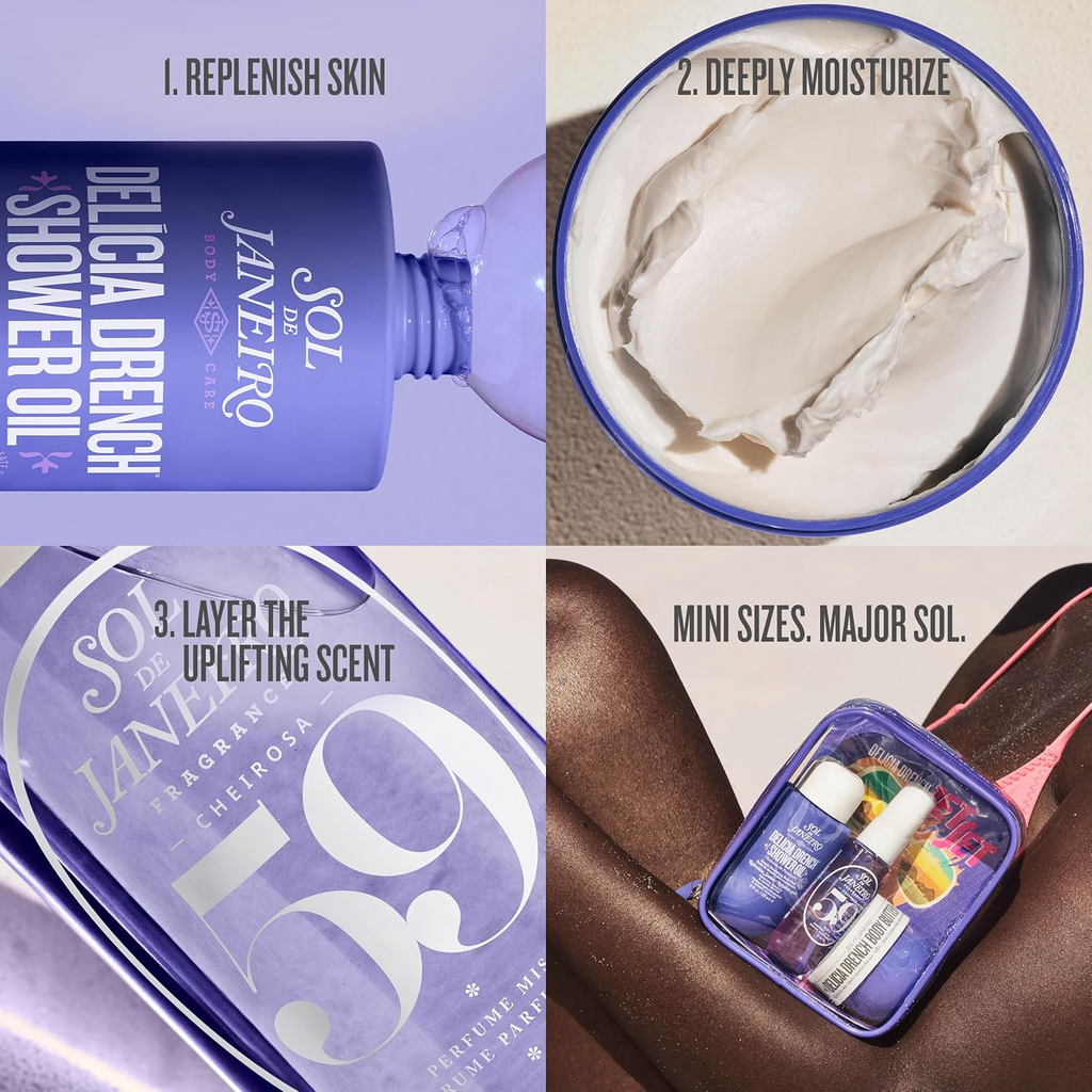 Sol de Janeiro Cheirosa '59 Delicia Drench Jet Set Travel Body Care Set