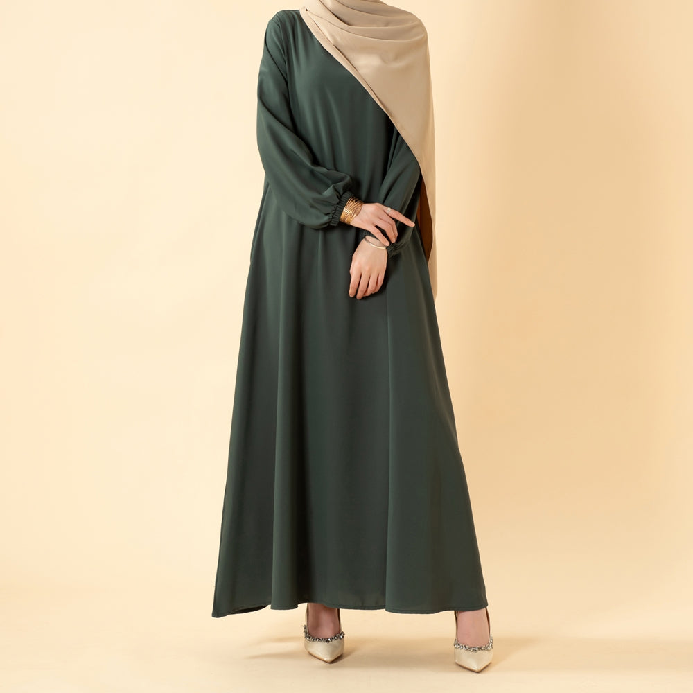 Essential Premium Versatile Pockets Umbrella Cut Abaya (MA113)