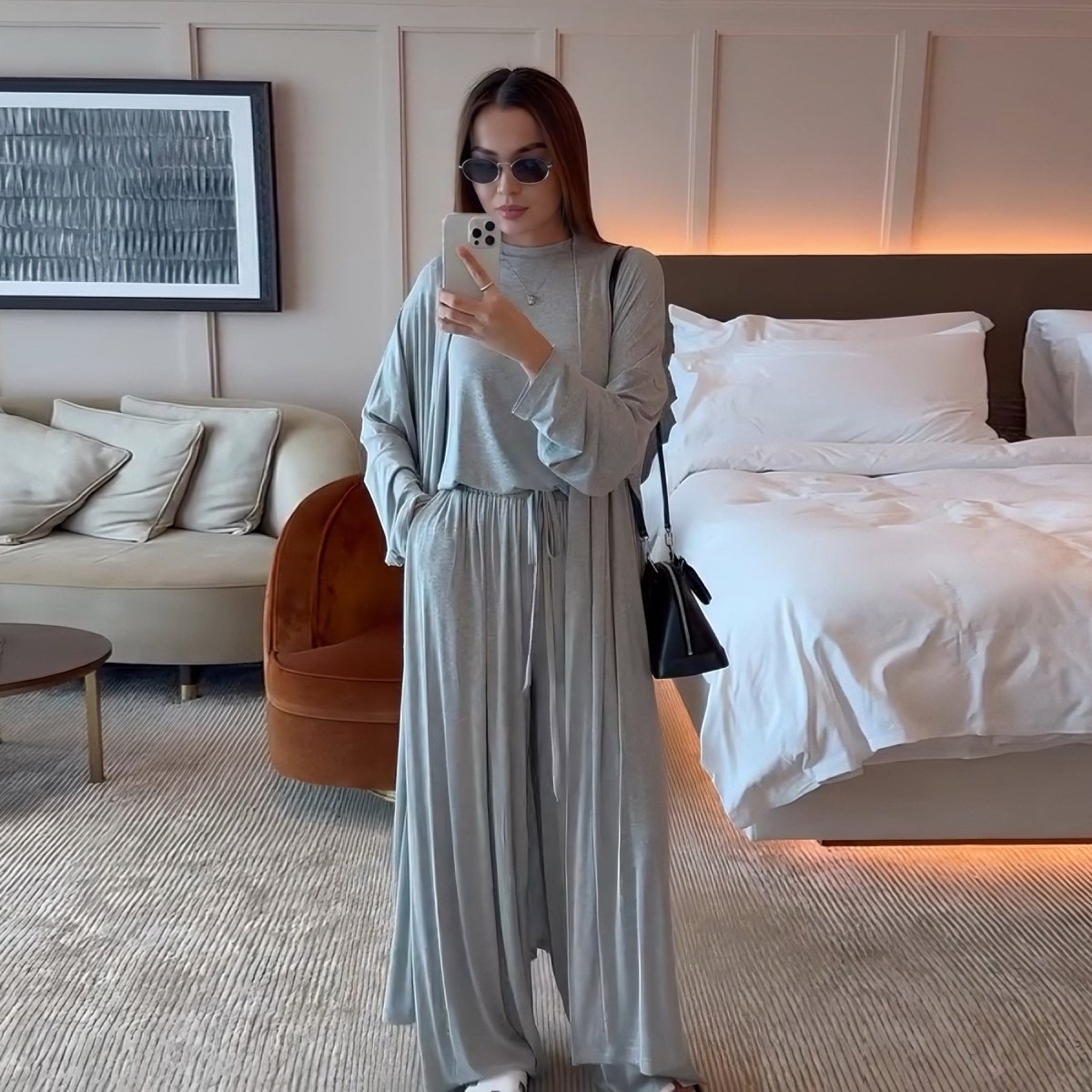 3-Piece Modal Loungewear Set(MS410)