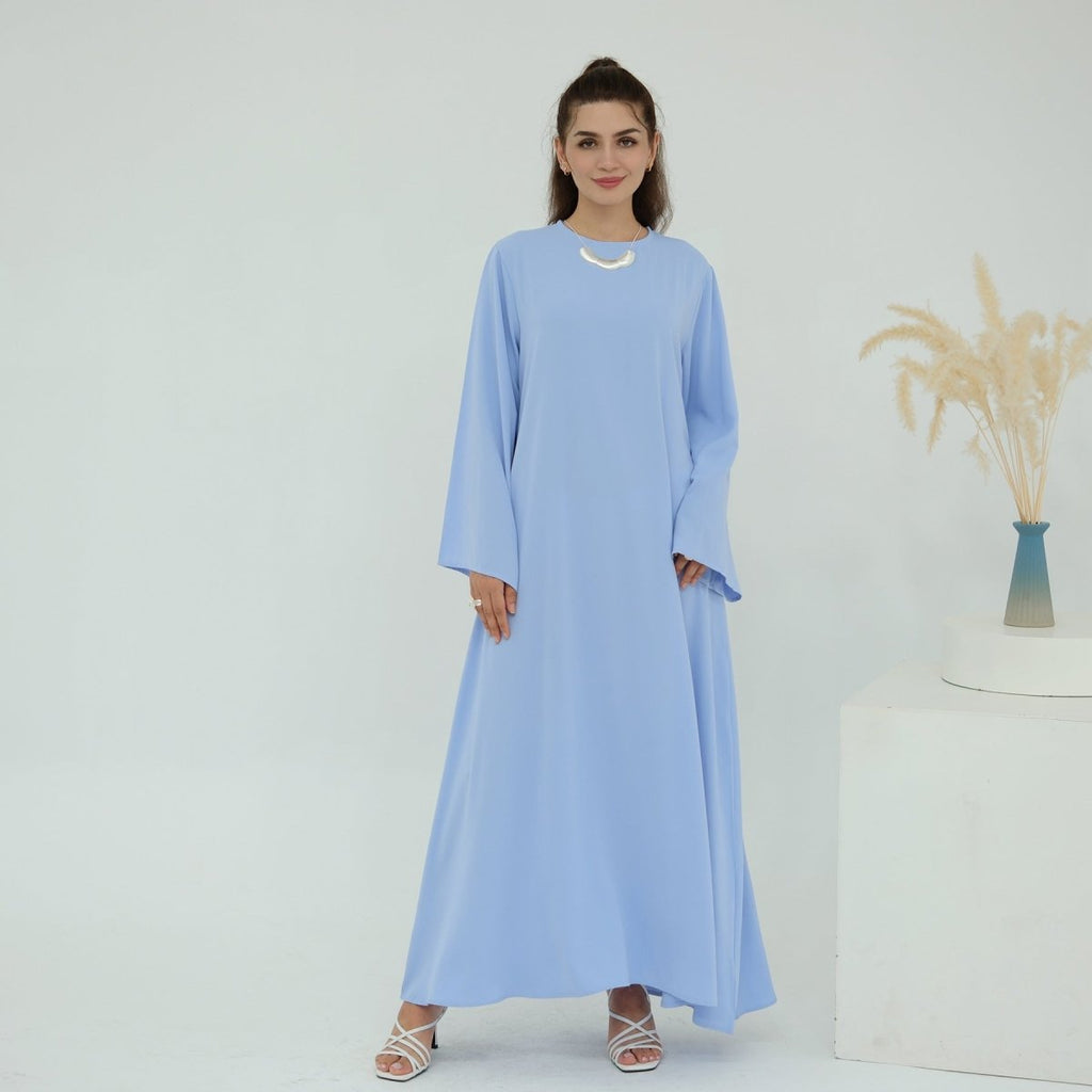 3D Floral Mesh Open Abaya (MOA288)