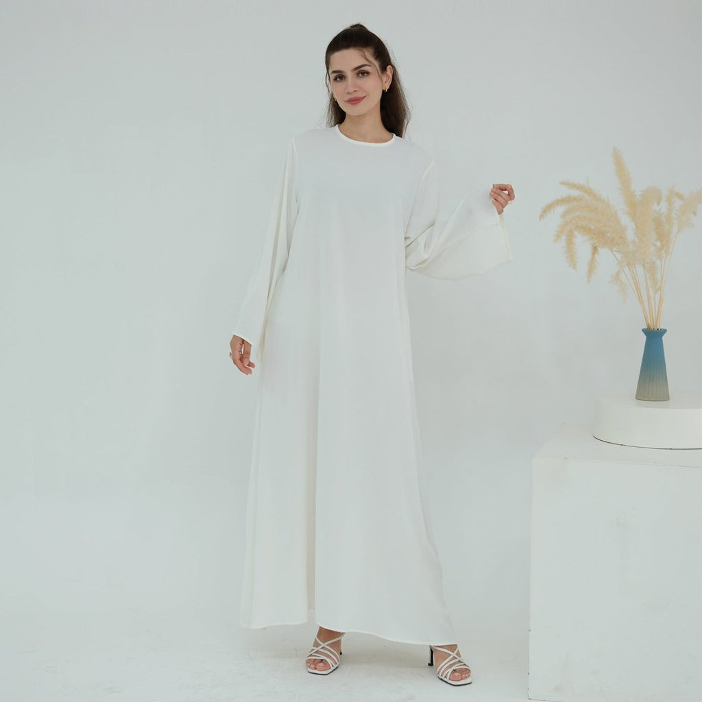 3D Floral Mesh Open Abaya (MOA288)