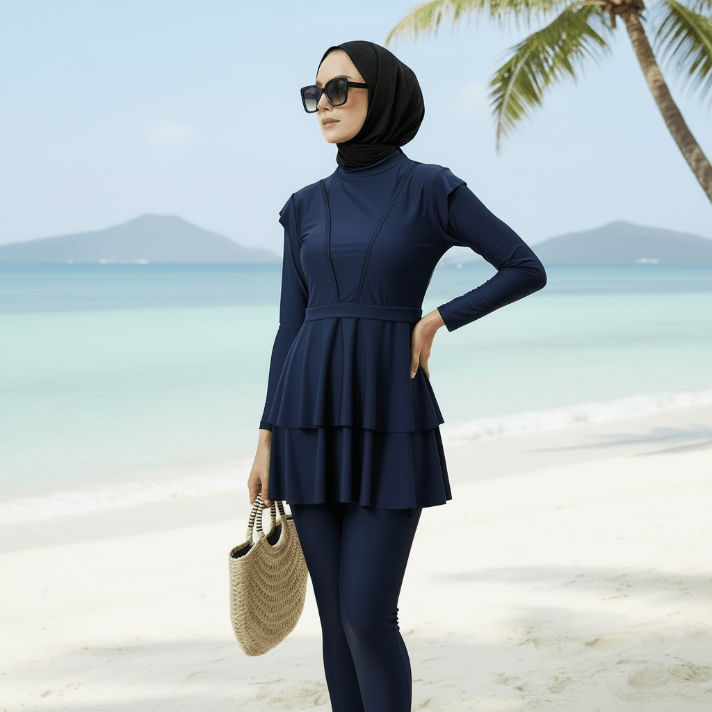 3pcs Burkini Modest Swimsuit | Burkini Swimsuit For Muslimas (MB002)