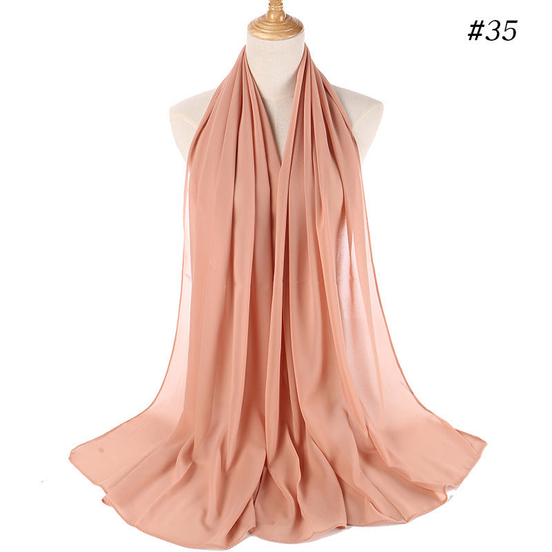 MH089 Pearl Chiffon Bubble Hijab