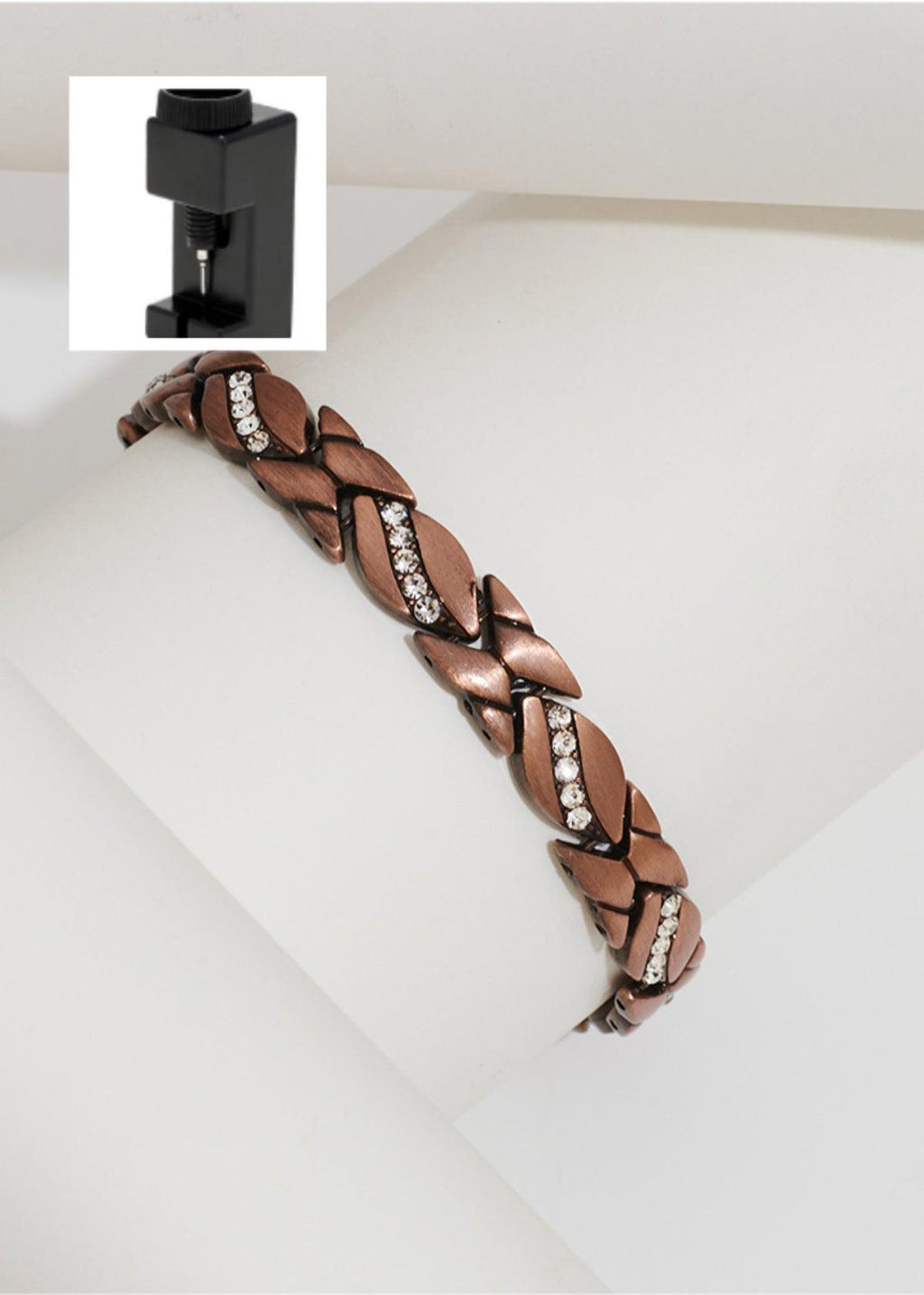 MAC083 Leaf Brushed Creative Magnet Bracelet