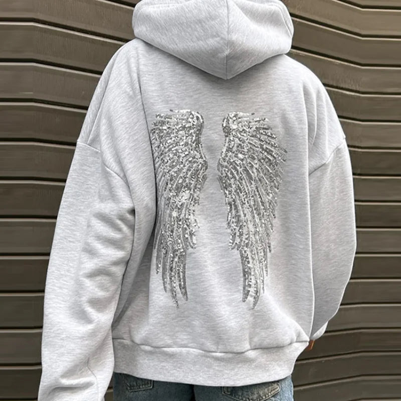 Women Free Wing Hooded Sweatshirt Pure Color Top Long Pants Clothing Suit Female 2026 New Unique Fashion Street Casual Clothes