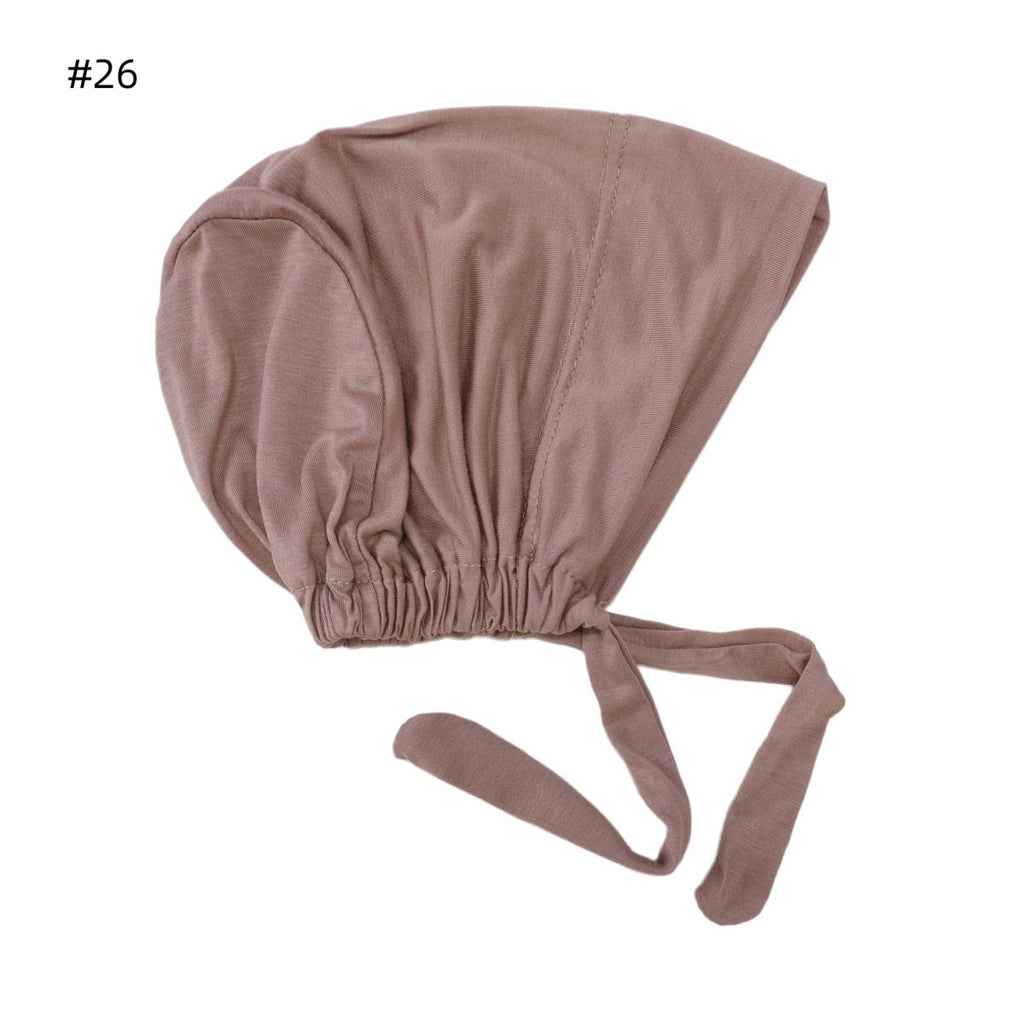 Adjustable Cotton Under Scarf Cap - Breathable Anti-Slip Headband Base for Hijab (MH125)