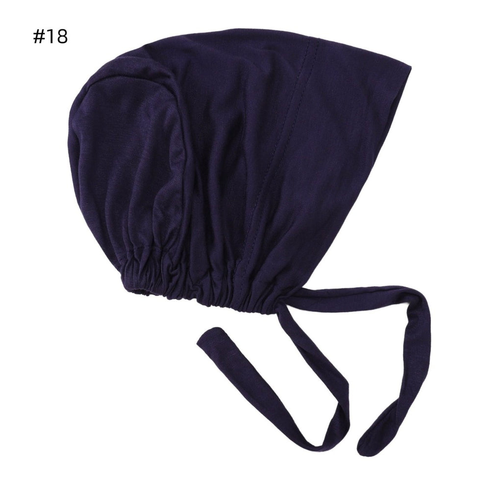 Adjustable Cotton Under Scarf Cap - Breathable Anti-Slip Headband Base for Hijab (MH125)