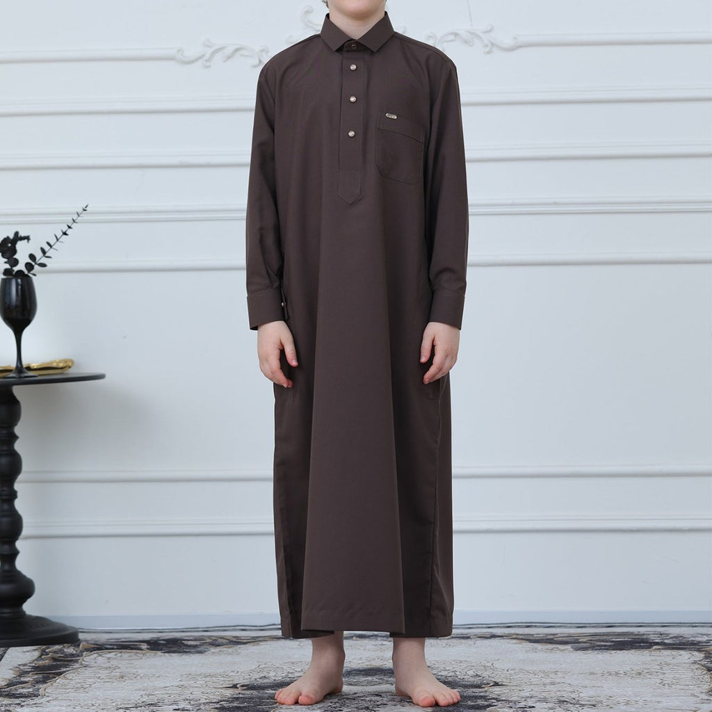Boys Button-Front Thobe(MKB011)