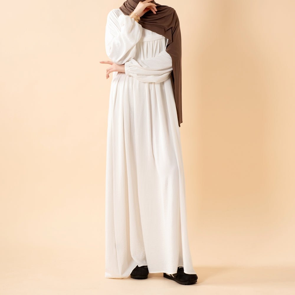 Crepe Abaya with Secure Pockets for Umrah (MA386)