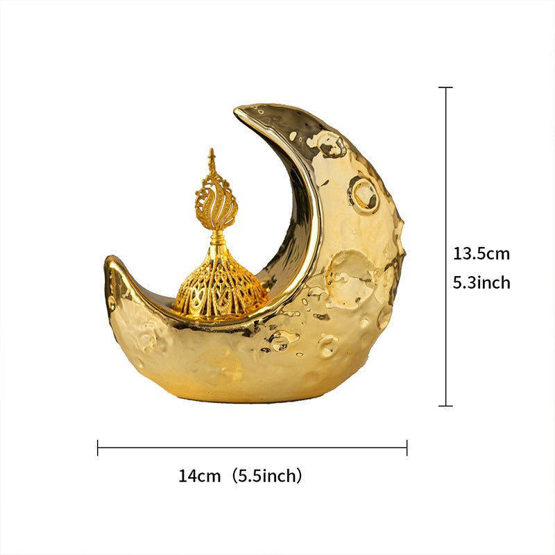 Crescent Ceramic Desktop Incense Burner (MAC400)