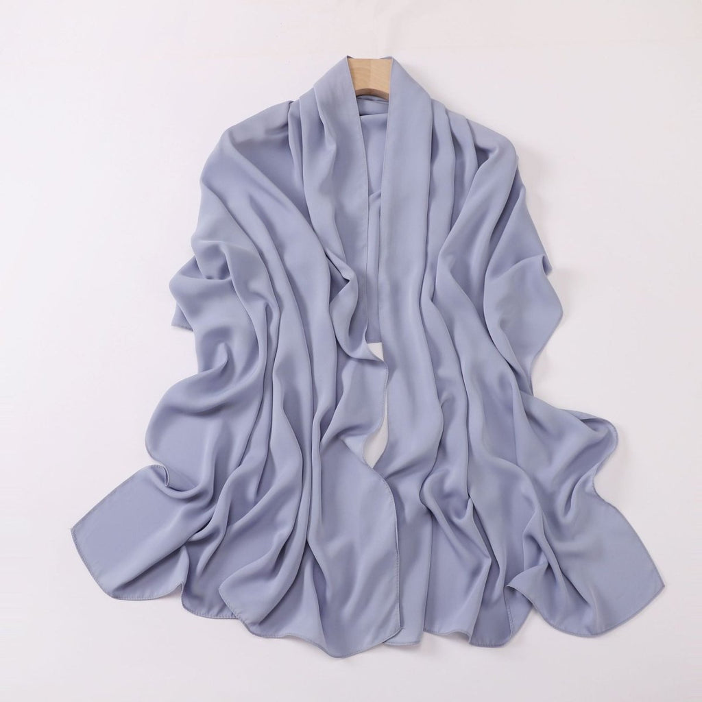 Crinkle-Resistant Long Hijab Silk-Like Hijab (MH154)