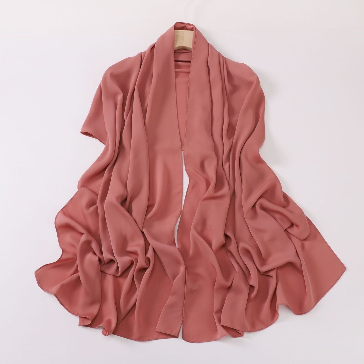 Crinkle-Resistant Long Hijab Silk-Like Hijab (MH154)