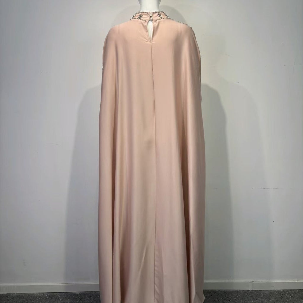 Crystal Embellished Cape Kaftan (MA418)