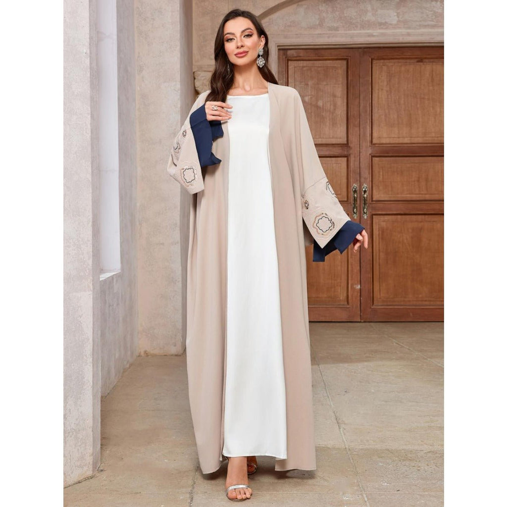Desert Mirage Cardigan Set | Modest Muslim Luxury Batwing Sleeve Abaya (MOA182)