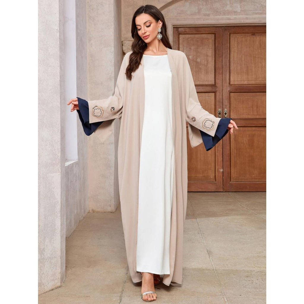 Desert Mirage Cardigan Set | Modest Muslim Luxury Batwing Sleeve Abaya (MOA182)