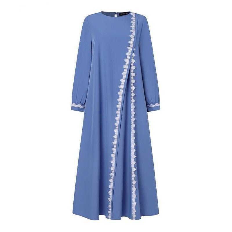 Designer Casual Abaya With Lace Detailing (MA146)