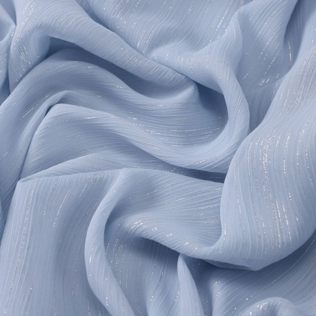 Effortless Grace Scarf Silver Crinkle Chiffon Hijab (MH153)