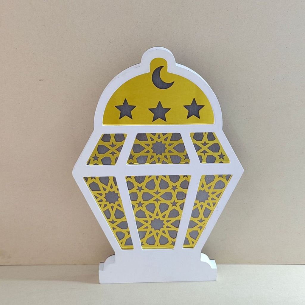 Eid Wooden LED Decorative Desktop Ornaments (MAC395)
