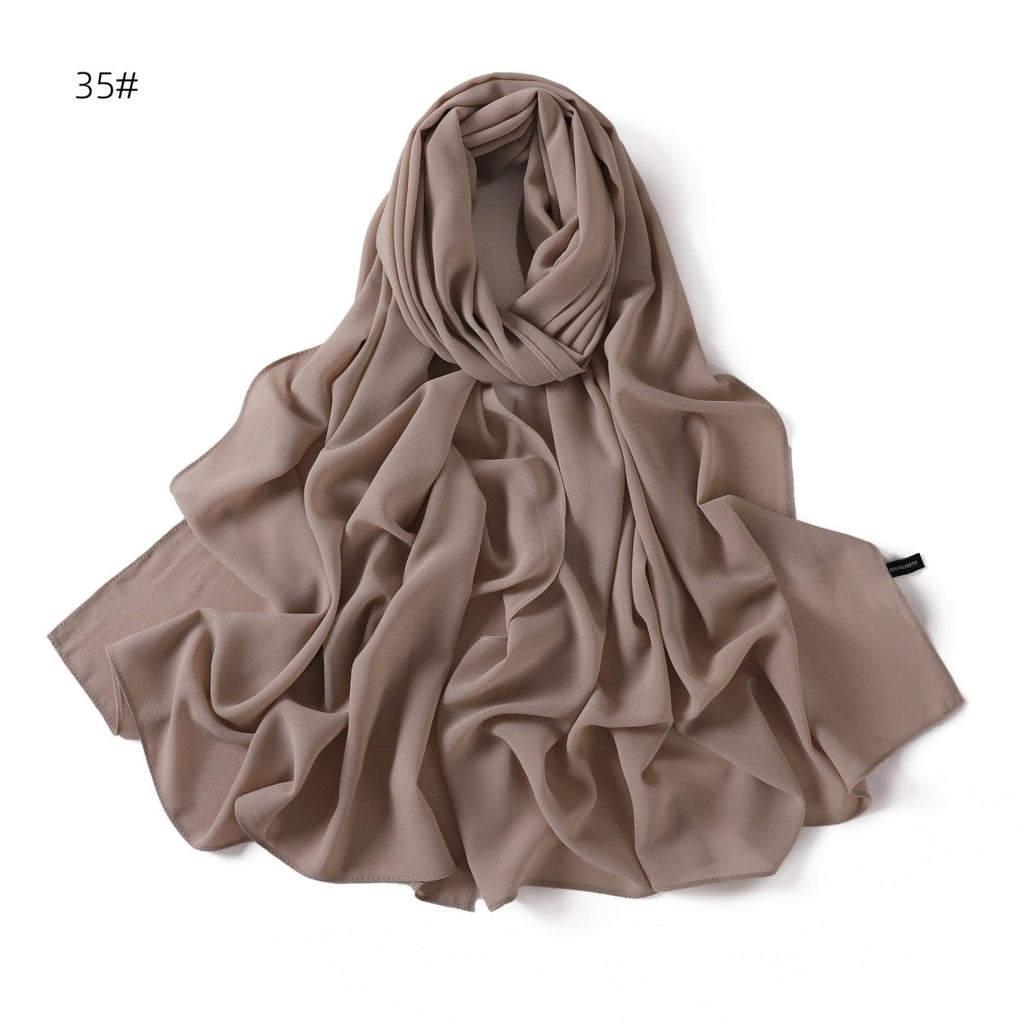 Elegant Chiffon Hijab Scarf - Refined Structure for Modest Wear (MH127)