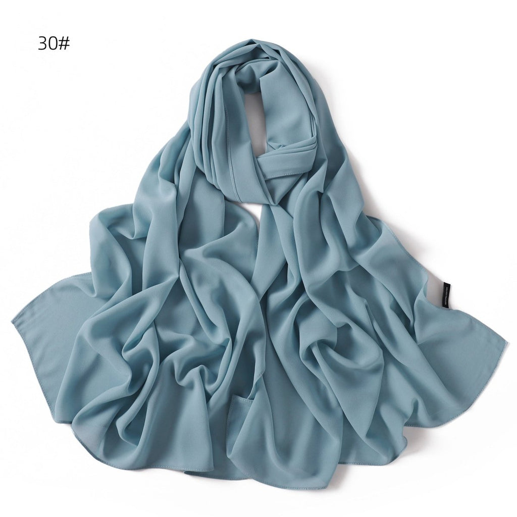Elegant Chiffon Hijab Scarf - Refined Structure for Modest Wear (MH127)