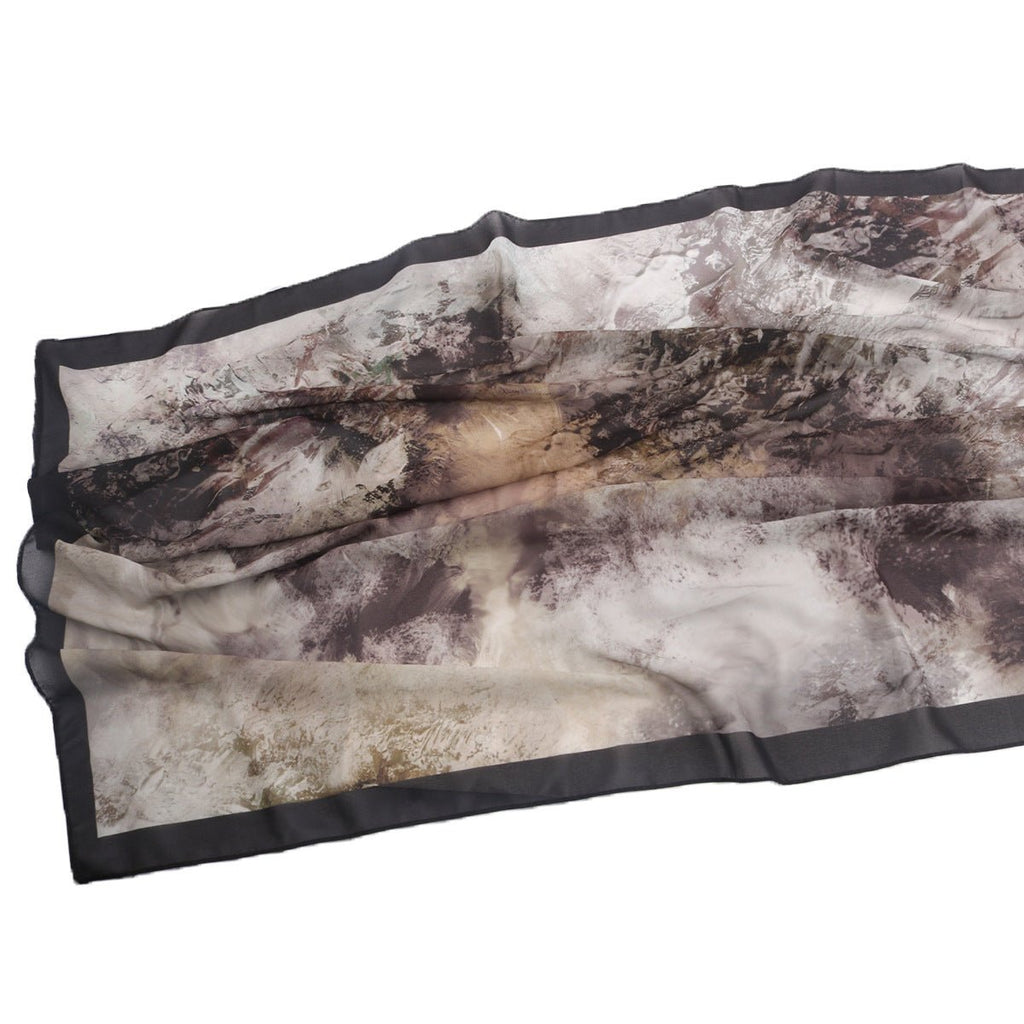 Elegant Printed Chiffon Hijab Scarf Bohemian Style Breathable Sun Protection Wrap (MH136)