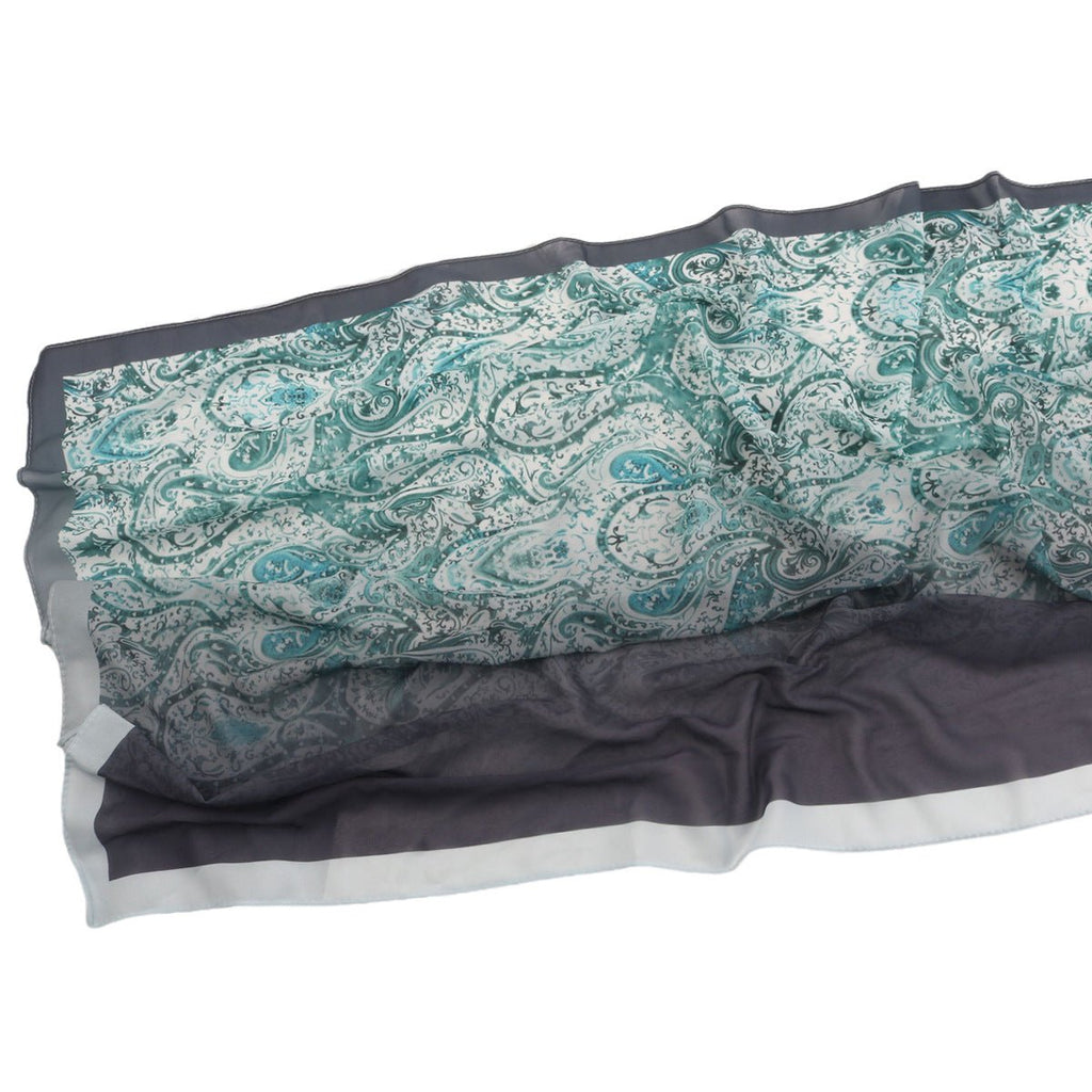 Elegant Printed Chiffon Hijab Scarf Bohemian Style Breathable Sun Protection Wrap (MH136)