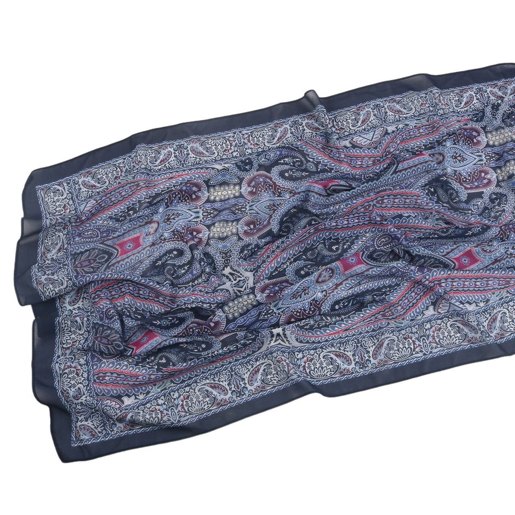 Elegant Printed Chiffon Hijab Scarf Bohemian Style Breathable Sun Protection Wrap (MH136)
