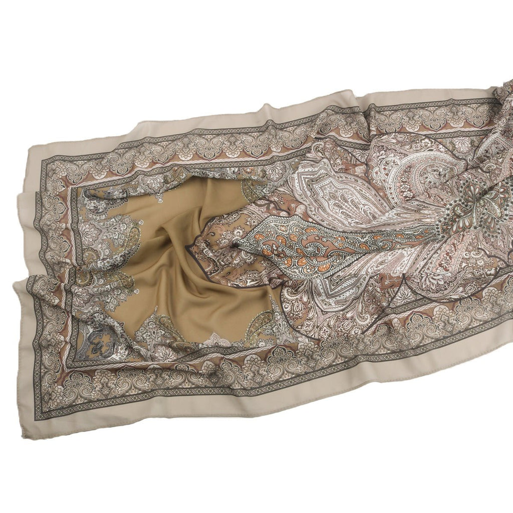 Elegant Printed Chiffon Hijab Scarf Bohemian Style Breathable Sun Protection Wrap (MH136)