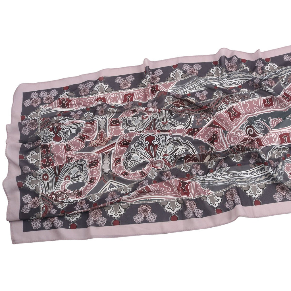 Elegant Printed Chiffon Hijab Scarf Bohemian Style Breathable Sun Protection Wrap (MH136)