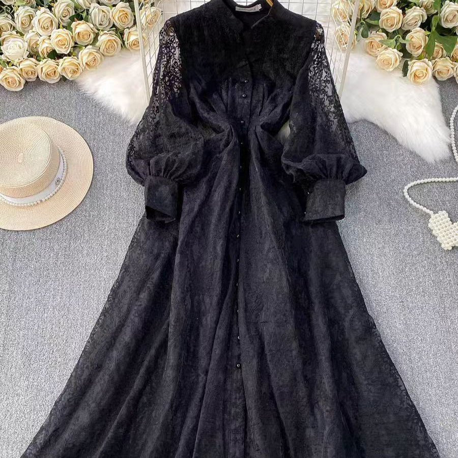 Embroidered Lace Dress(MS327)