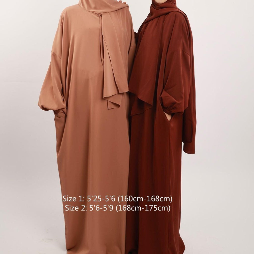 Hijab Attached Hoodie Abaya (MA001)