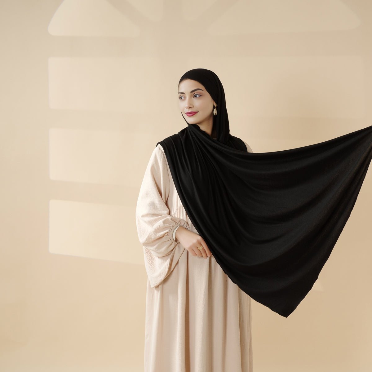 Perfect Hijab for Eid: Premium Modal Jersey Long Scarf – Soft, Breathable & Elegant (MH105)