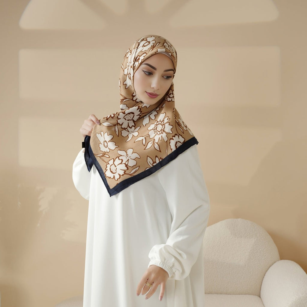 Imitation Cashmere Square Hijab (MH091)