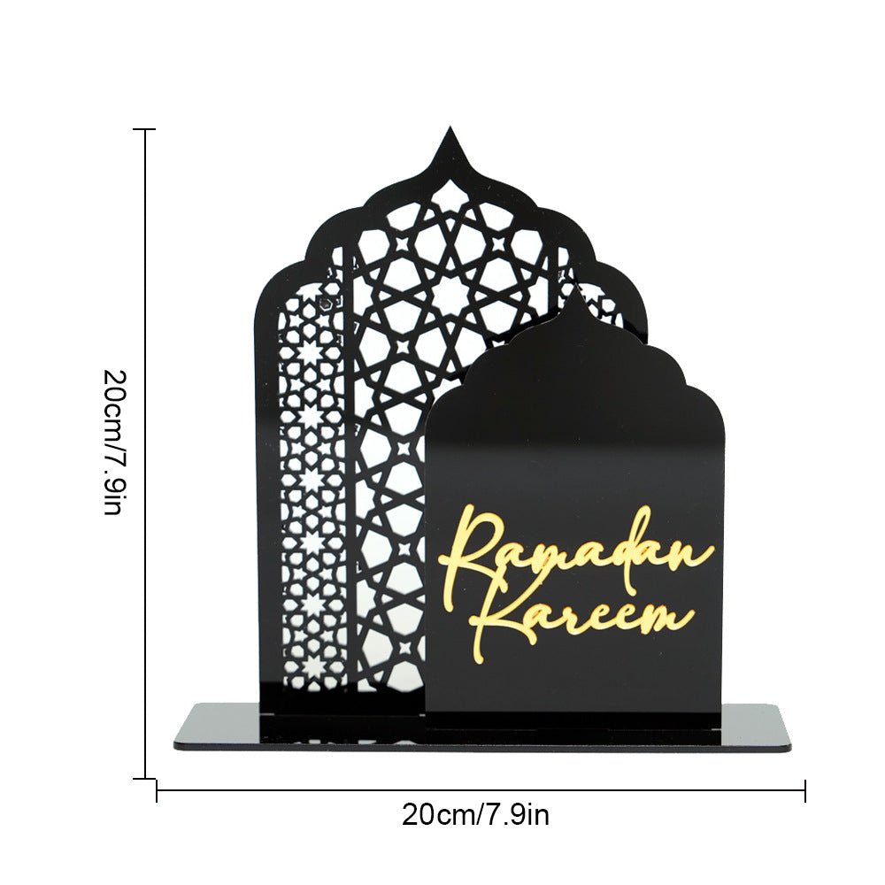 Islamic Hollow Pattern Acrylic Tabletop Decor (MAC404)