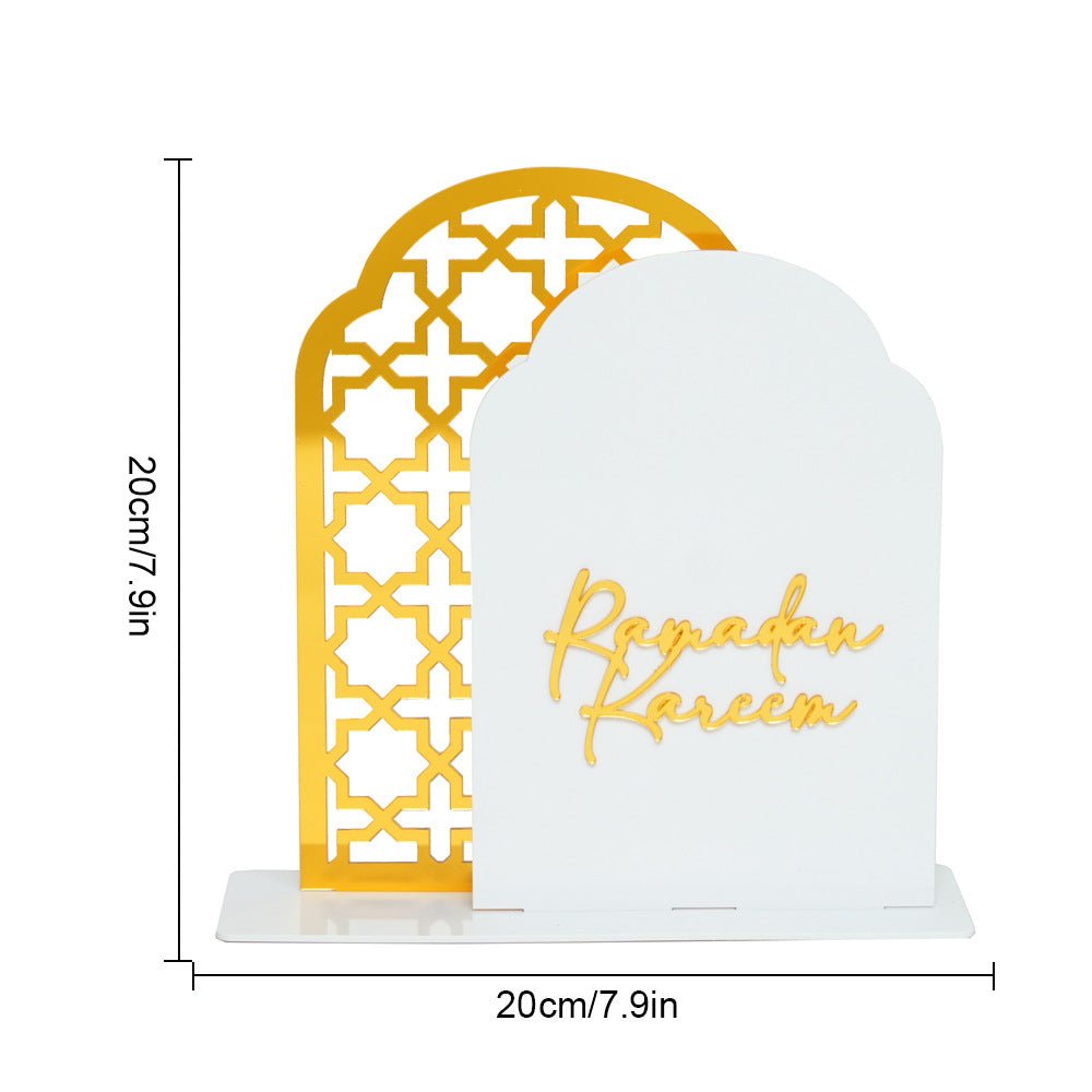 Islamic Hollow Pattern Acrylic Tabletop Decor (MAC404)