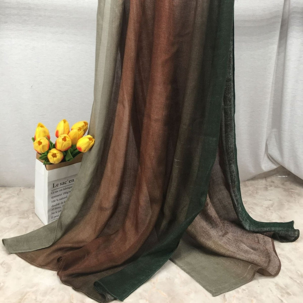 Lightweight Breathable Gradient Shawl Hijab (MH194)
