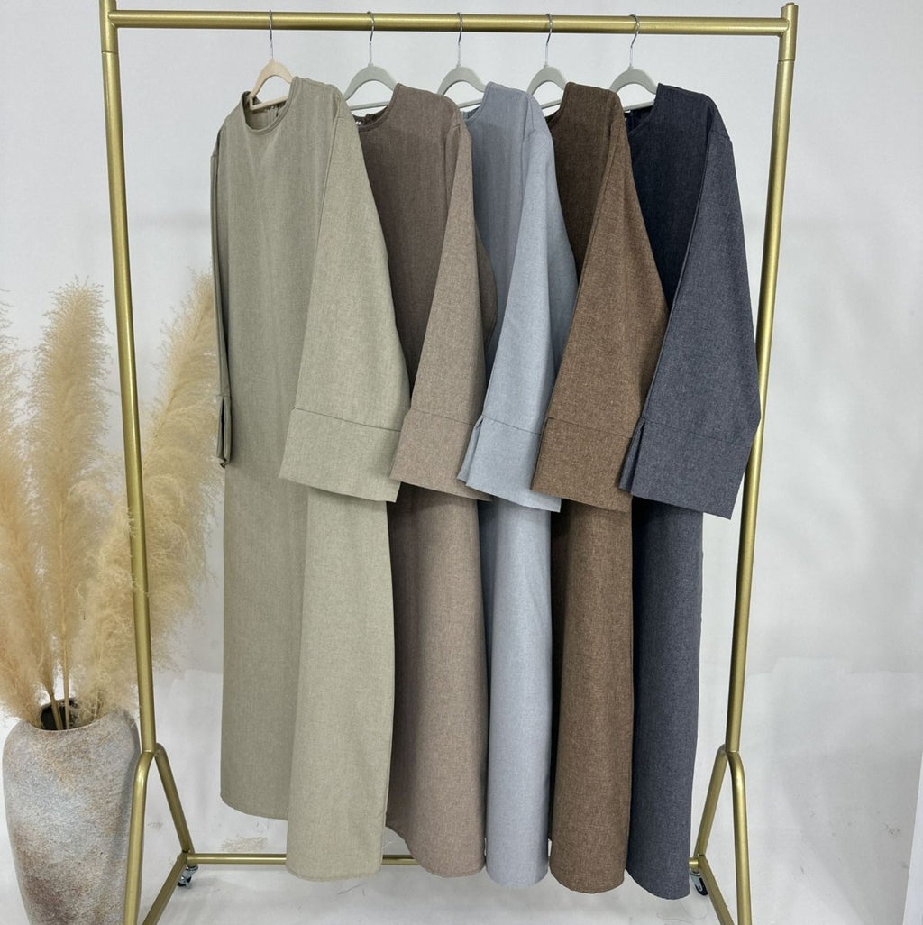 Elegant Loose Abaya with Pockets (MA104)