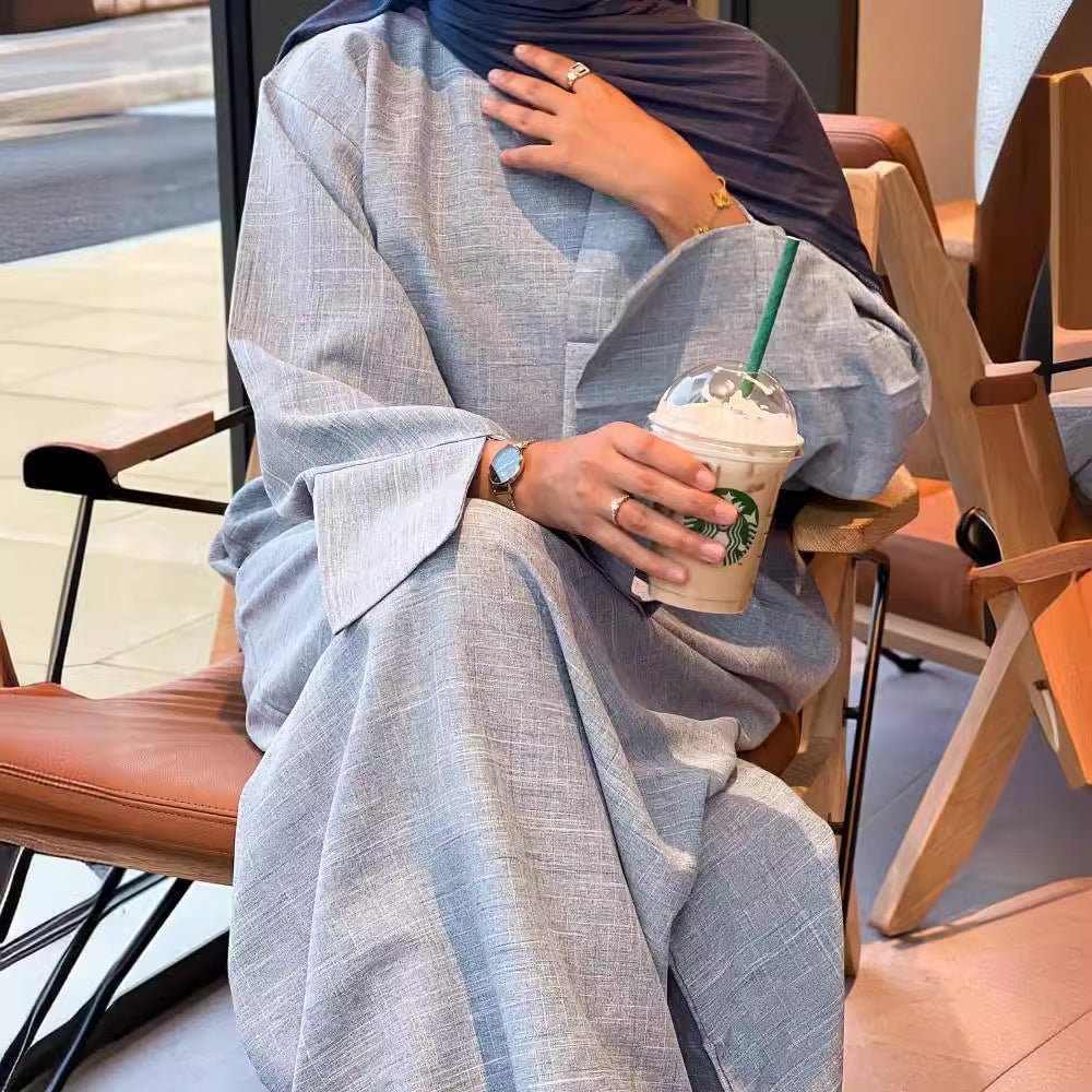 Elegant Loose Abaya with Pockets (MA104)