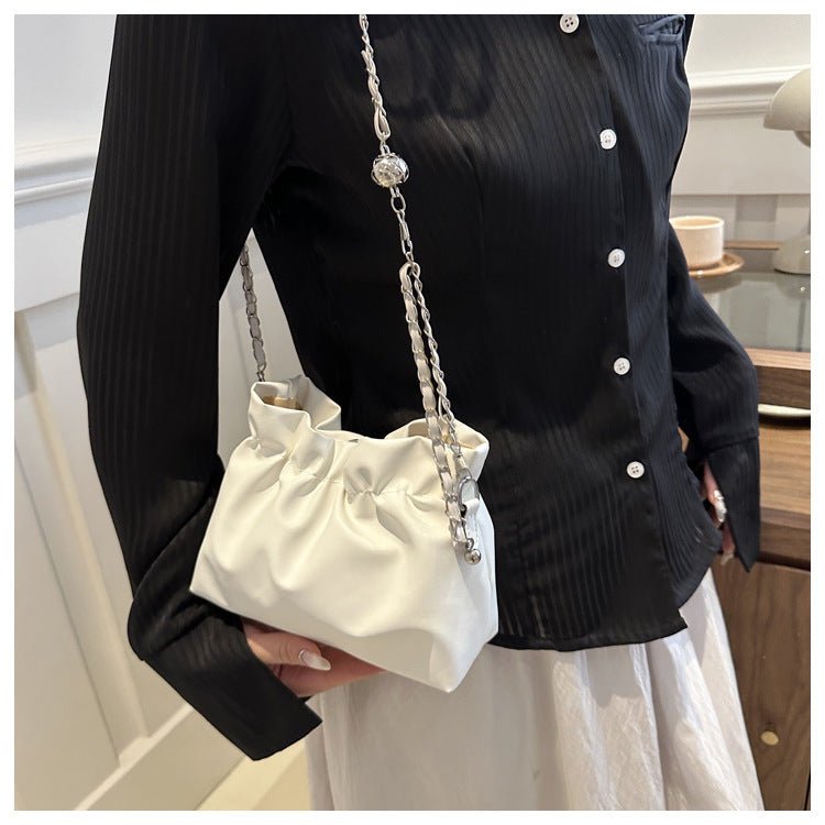 Versatile Chain Shoulder Crossbody Pleated Cloud Bag(MAC201)