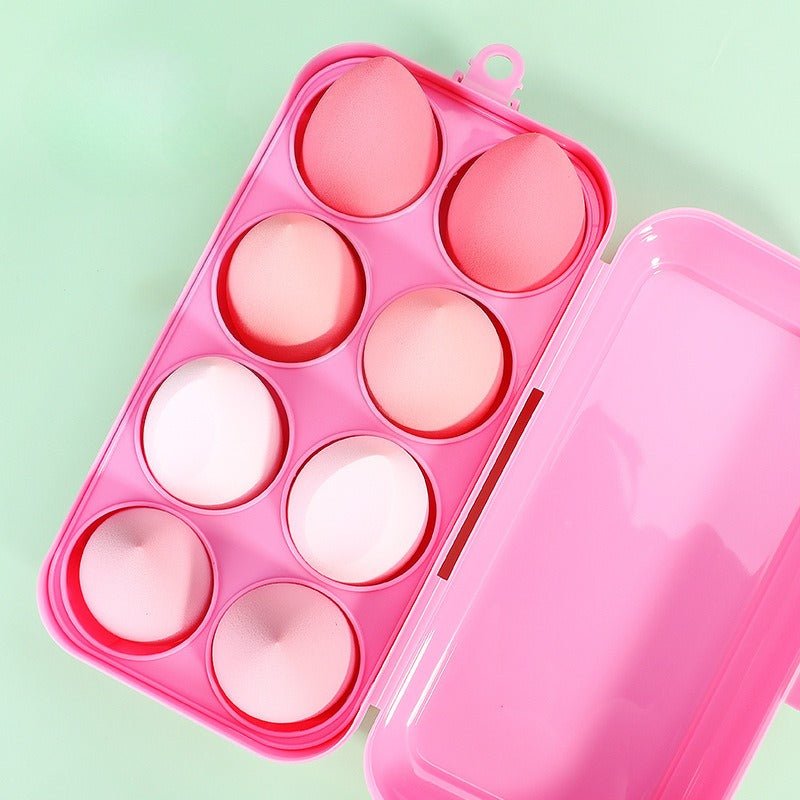 Makeup Sponge Set with Storage Case – 4/8-Piece Blender Kit for Foundation & Concealer (MMU039)