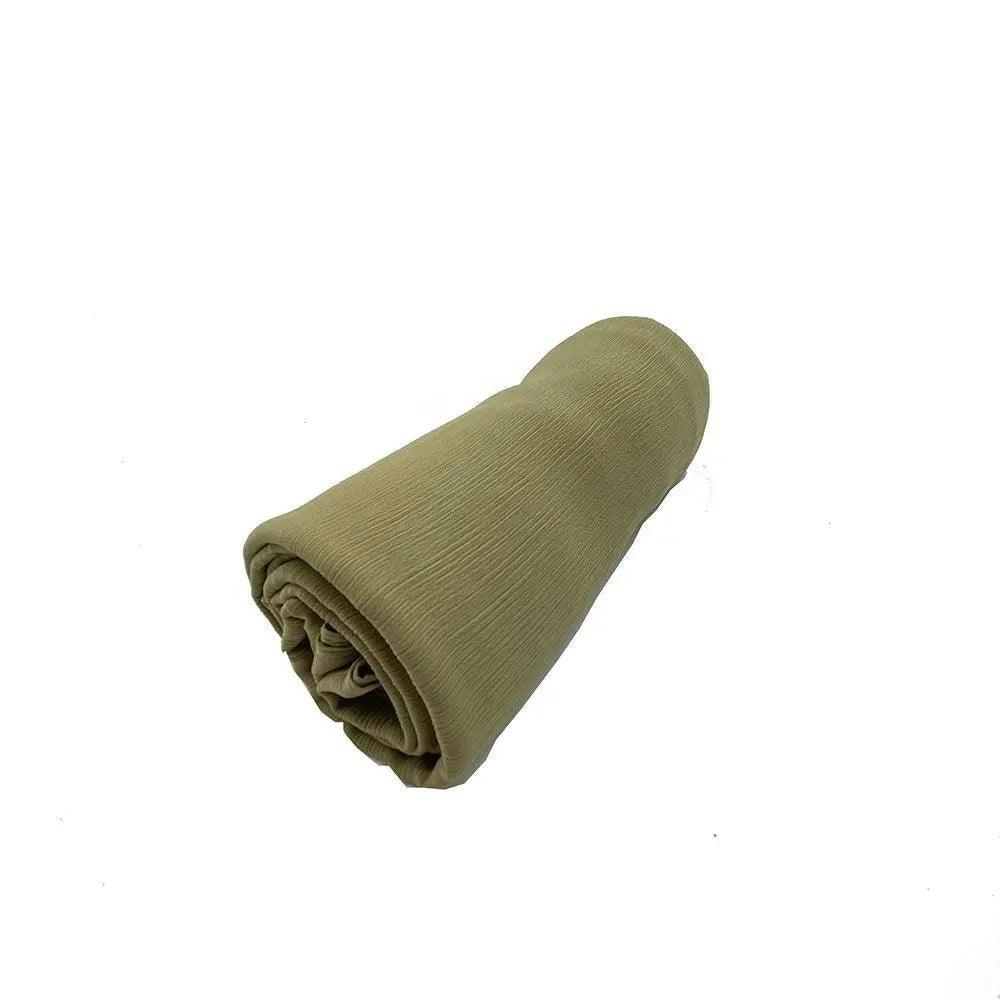 Crepe Scarf Crinkle Chiffon Hijab for Women Shawls Ripple Pleated (MH003)