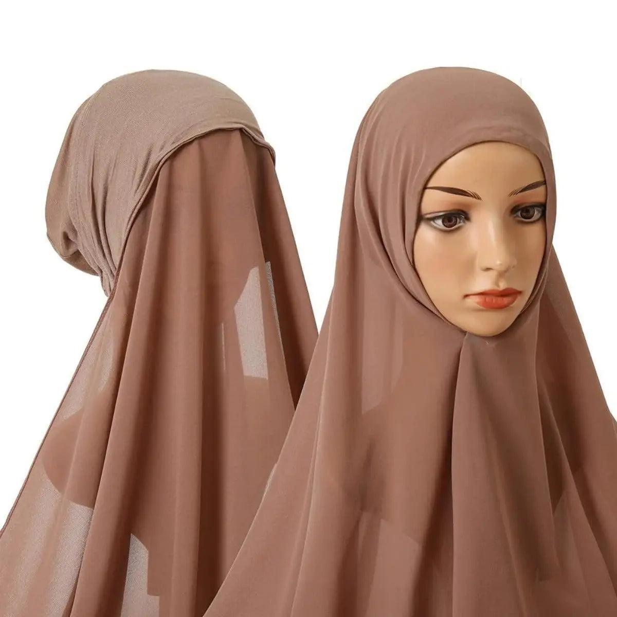 Chiffon Instant Hijab with Undercap (MH004)
