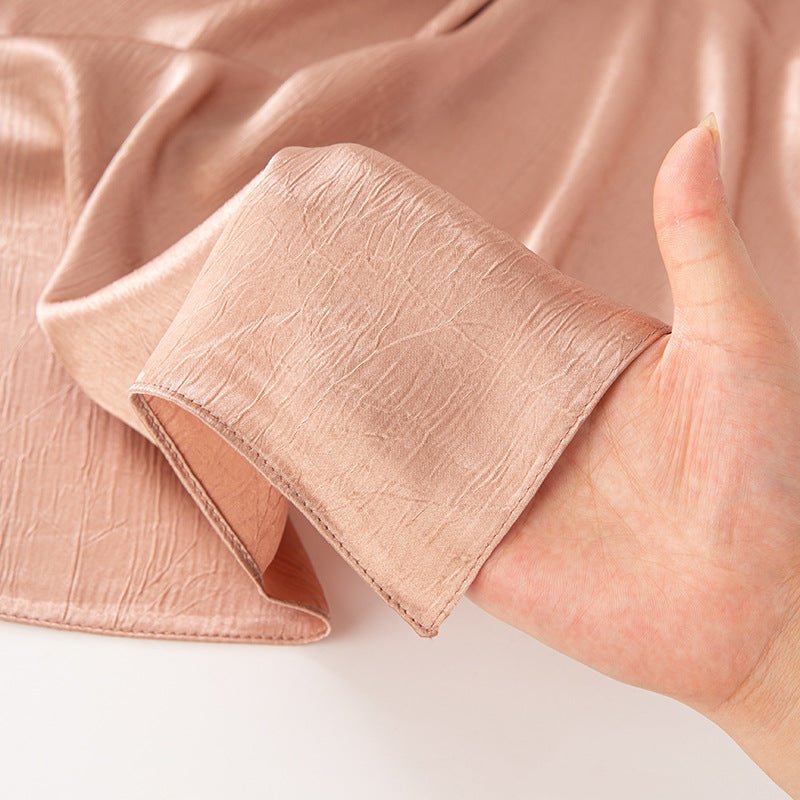 MH065 Bark Wrinkled Glossy Satin Imitation Silk