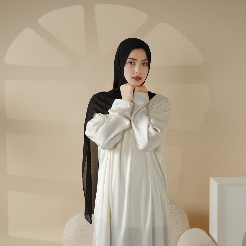 Plain Chiffon Shawl, Extra Fine Chiffon Hijab (MH067)
