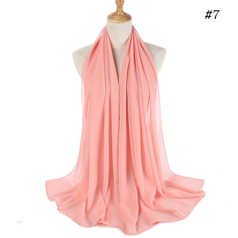 MH089 Pearl Chiffon Bubble Hijab