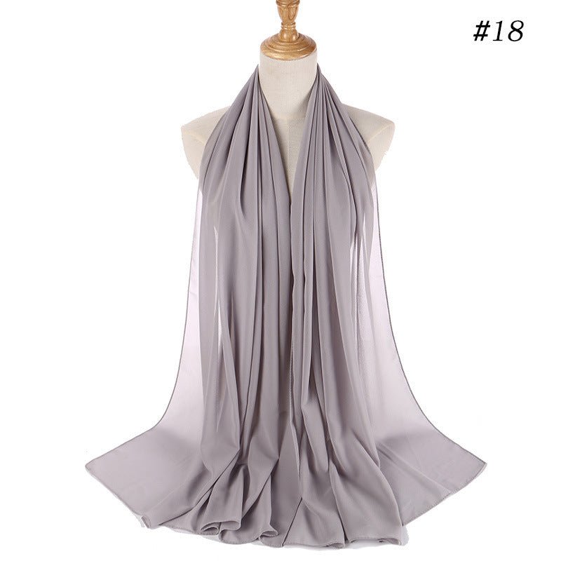 MH089 Pearl Chiffon Bubble Hijab