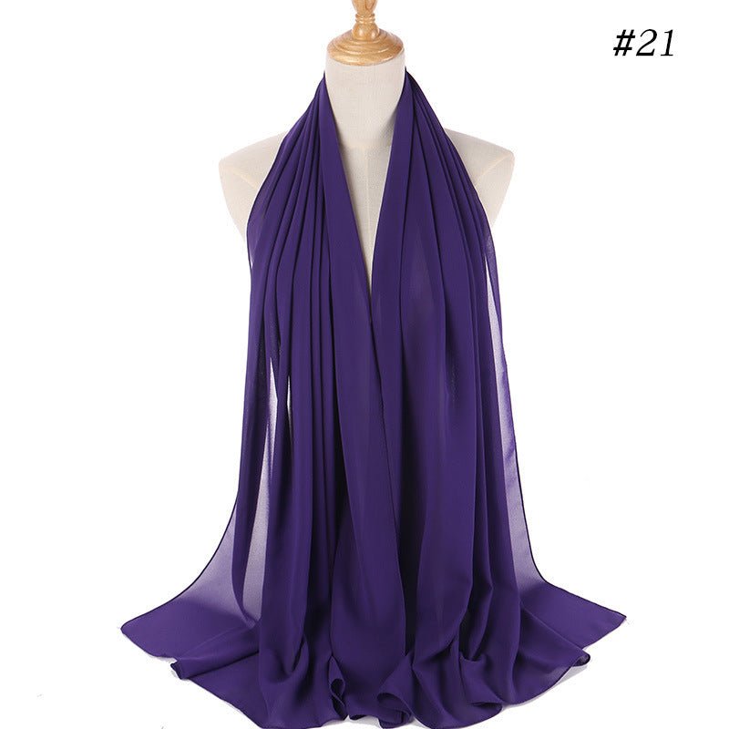 MH089 Pearl Chiffon Bubble Hijab