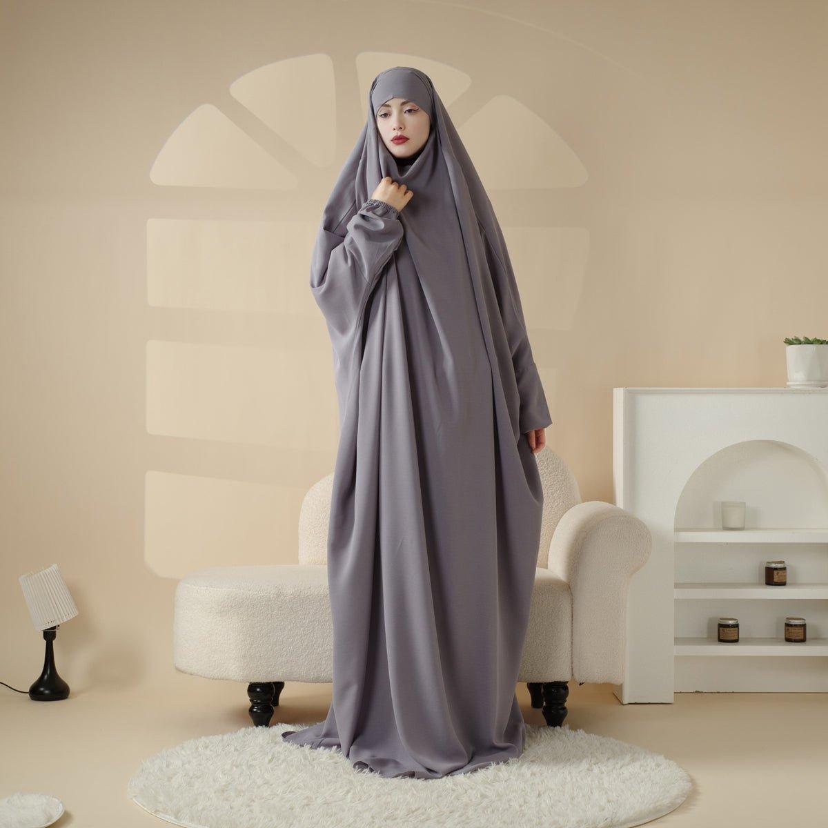MJ0055 Viscose Niqab Attached 1-Piece Jilbab