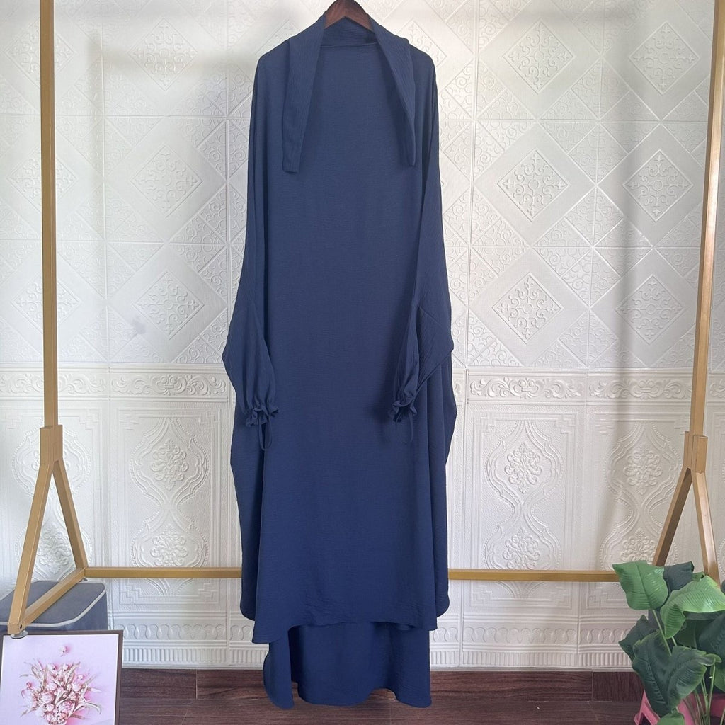 Solid Color Jilbab with Pockets (MJ016)