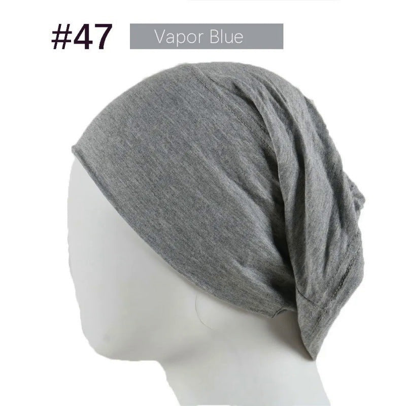 Mercerized Cotton Under Cap Hijab | Stretchy Tube Bonnet(MH198)